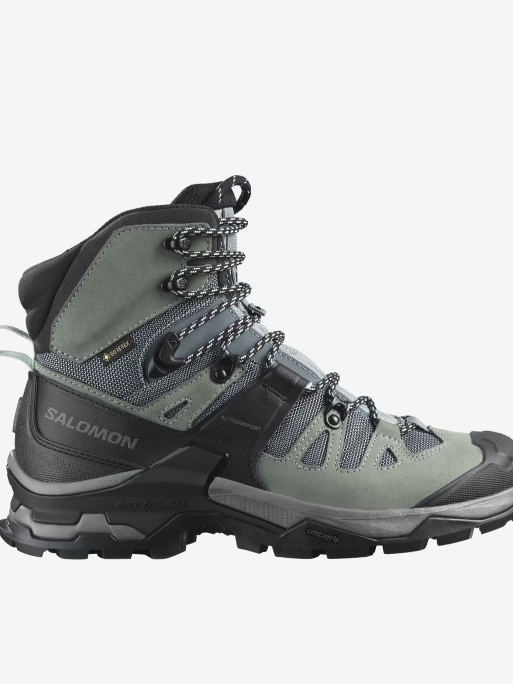 Salomon Olive Green and Black Hiking Boots